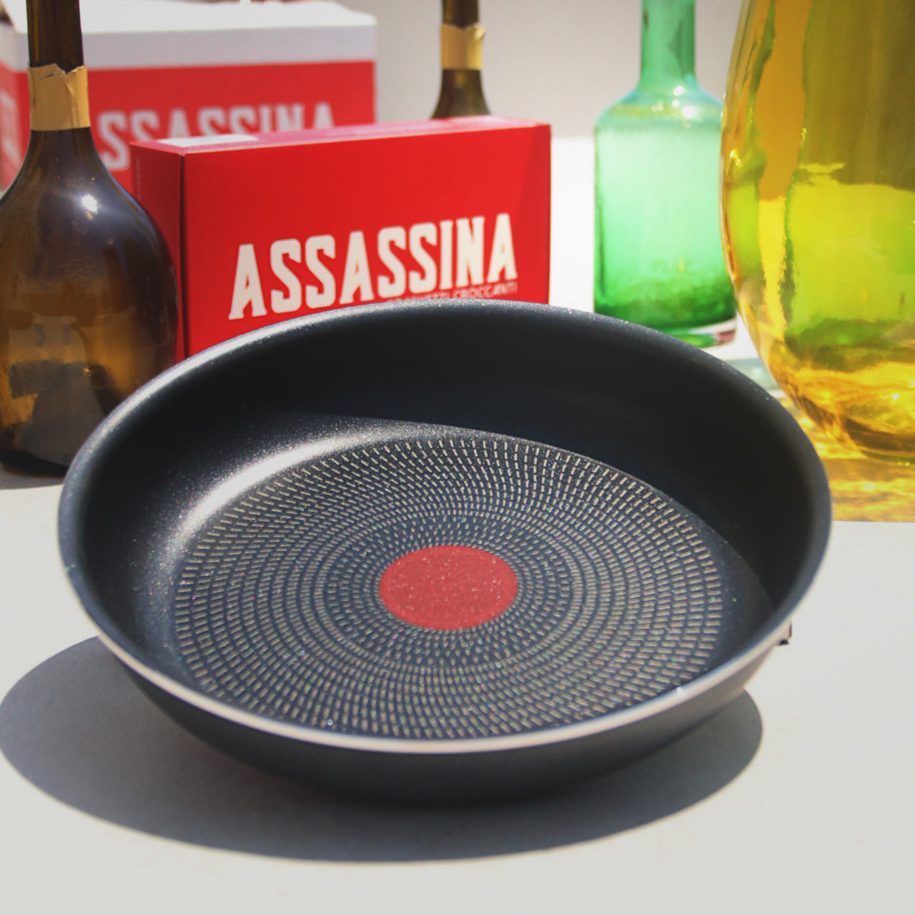 Padella Antiaderente Ø 26 cm per induzione e gas Lagostina linea mineralis ideale per 2 porzioni ASSASSINA